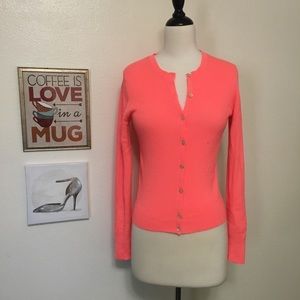 Banana Republic Salmon Pink Wool Cardigan Size M